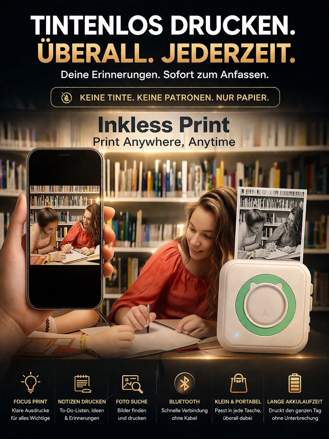 Mini-Drucker für unterwegs