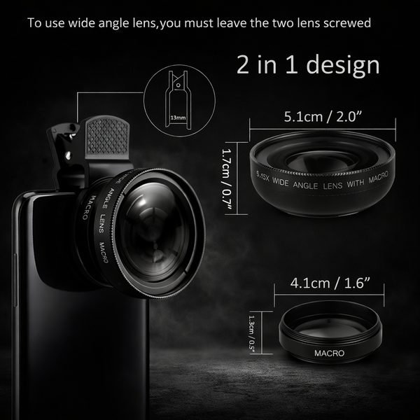 2-in-1 Handyobjektiv-Set