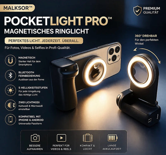 Magnetic Ring Light for your Smartphone 💡